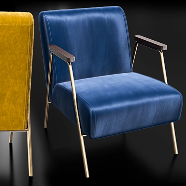 Oakstaff Armchair: Elegant and Comfortable 3D model image 1 
