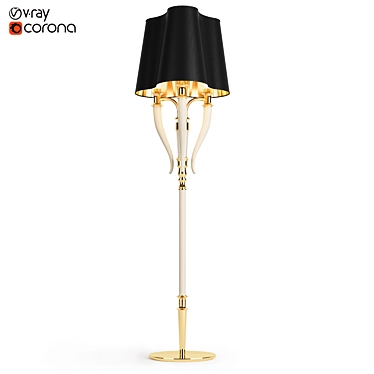 Elegant Esmeralda Floor Lamp 3D model image 1 