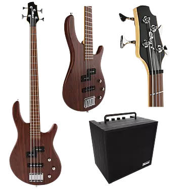 Cort Bass Guitar: Ibanez Amplifier 3D model image 1 