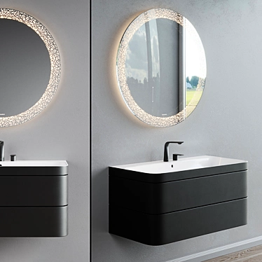 Happy D.2 Plus Vanity Unit: Stylish Duravit Design 3D model image 1 