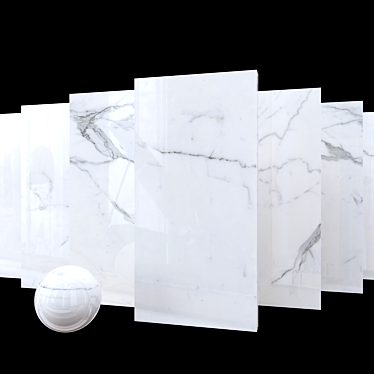 Luxury White Marble Legacy Set 3D model image 1 