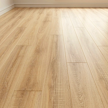 Natural Wood Laminate Flooring 3D model image 1 