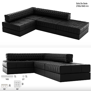 Modular Sofa: De Sede DS10800 3D model image 1 