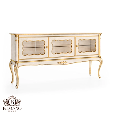 Sophie TV Cabinet: Handcrafted Elegance in Romano Home 3D model image 1 