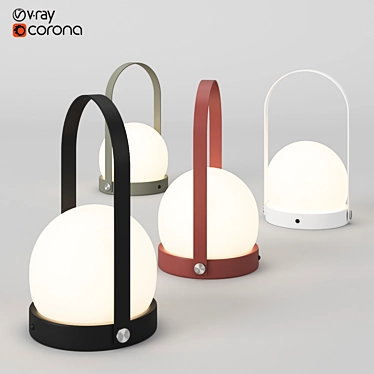 Portable LED Lamp by Menu 3D model image 1 