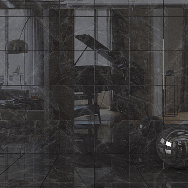  Alanya Fume Wall Tiles: Multi-Texture 60x60cm 3D model image 1 