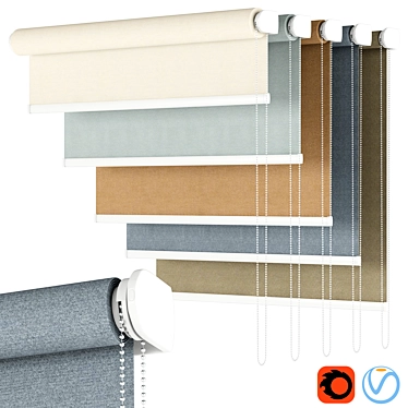 Customizable Roller Blinds | Achilles 3D model image 1 