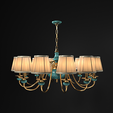 Enchanting Glow Chandelier 3D model image 1 