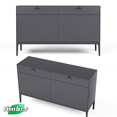 VERONA Dresser: Stylish & Functional 3D model image 1 