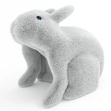 Cuddly Bunny Plush Toy 3D model image 1 