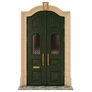 Classic 3D Max Door: 1750mm x 3500mm 3D model image 1 