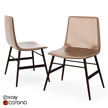 Sleek Amelie Chair 3D model image 1 