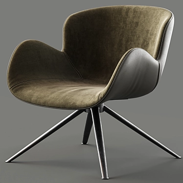 Modern Astrid Arm Chair 3D model image 1 