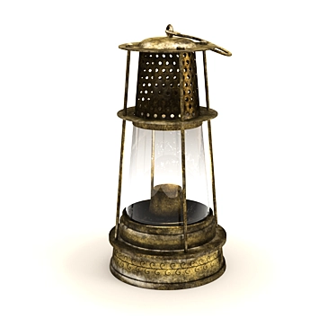 Vintage Oil Lamp 3D model image 1 