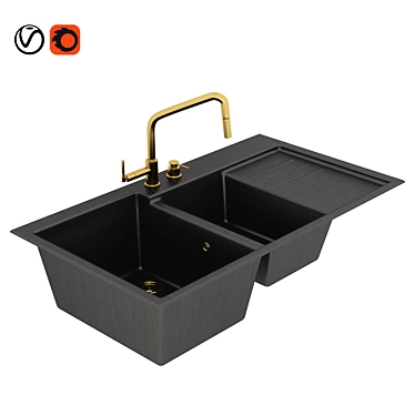 Luxe-Sink 2015: Vray+Corona Render 3D model image 1 