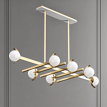 Elegant Greta Pendant Light 3D model image 1 