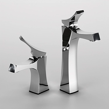 Grohe Sharp-line Faucet: Two Sizes 3D model image 1 