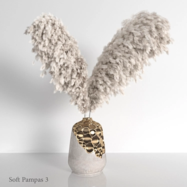 Soft Pampas: Feathered Elegance 3D model image 1 