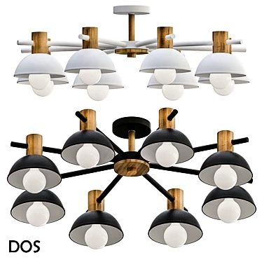 Scandinavian Style Pendant Light 3D model image 1 