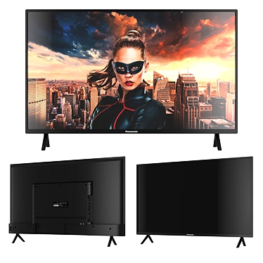 Panasonic 43" Smart TV 3D model image 1 