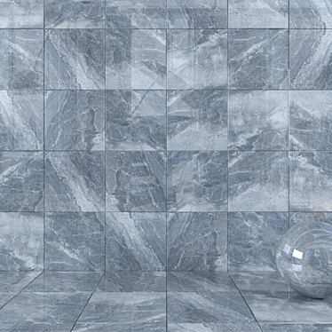 Alpin Black Wall Tiles - Set of 2 3D model image 1 