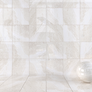 Alpin Cream Wall Tiles: Multi-Texture, HD Quality 3D model image 1 