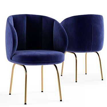 Sleek VUELTA FD ArmChair 3D model image 1 