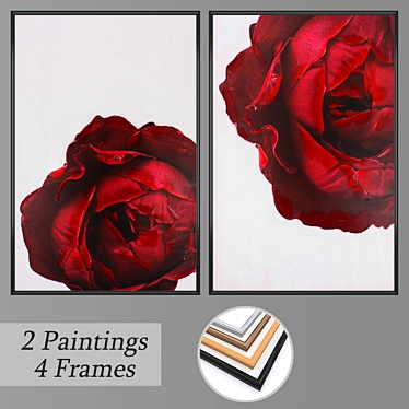 Elegant Wall Art Set No. 780 3D model image 1 