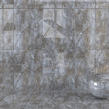 YURTBAY AMAZON Gray Wall Tiles 3D model image 1 