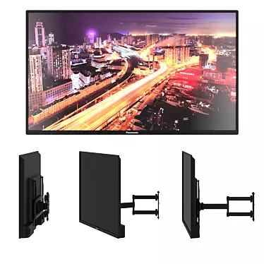 Panasonic TV Bracket - High Quality Wall Mount 3D model image 1 