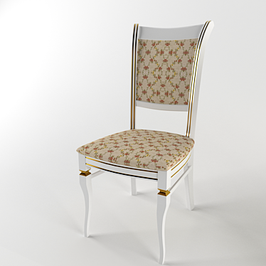 Elegant Dining Chair 3D model image 1 