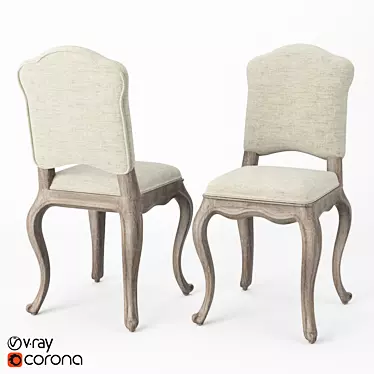 Elegant Classic Chair 3D model image 1 