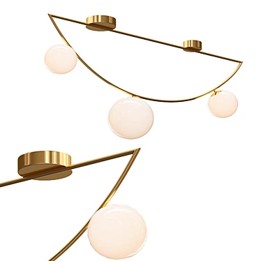 Gleaming Charm Ceiling Light 3D model image 1 