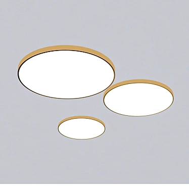 Title: Sleek LED Ceiling Light 3D model image 1 