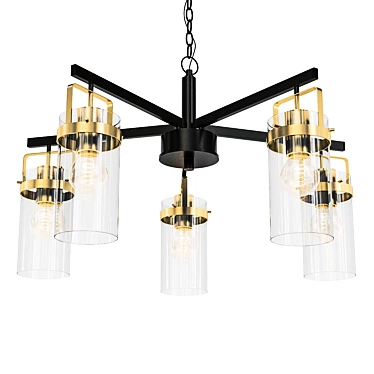 Odeon Kovis Pendant Chandelier 3D model image 1 