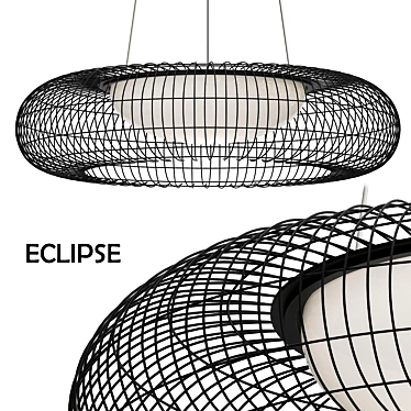 Modern Pendant Light: Eclipse 3D model image 1 