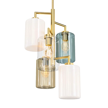 Sophisticated Louise Pendant Chandelier 3D model image 1 