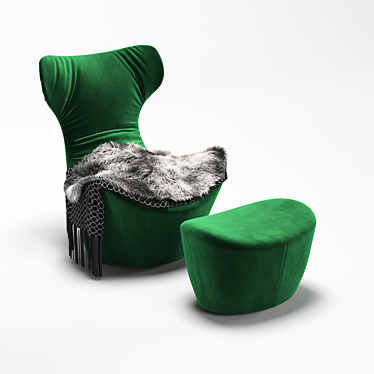 B&B Italia Grande Papilio - Modern Luxury Lounge Chair 3D model image 1 
