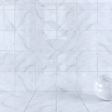 Modern White Wall Tiles by Alpin Anderson 3D model image 1 