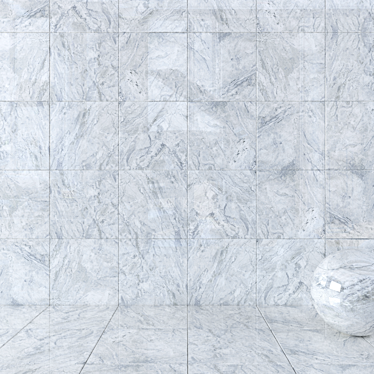 Bergama Gray Wall Tiles: Stylish & Durable 3D model image 1 