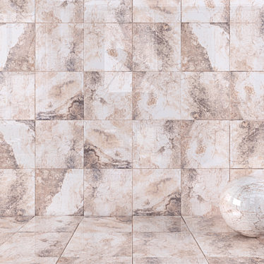 Bizantino Rustic Wall Tiles - Multi-Texture, High-Quality 3D model image 1 