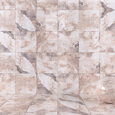 Rustic Wall Tiles Set - Bizantino Collection 3D model image 1 