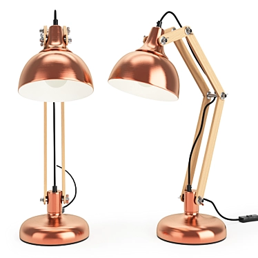 Sleek Dexter Table Lamp 3D model image 1 