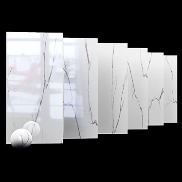 Elegant White Albatros Marble 3D model image 1 