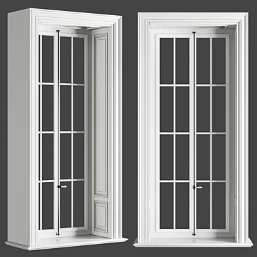 Elegant Timeless Window 3D model image 1 