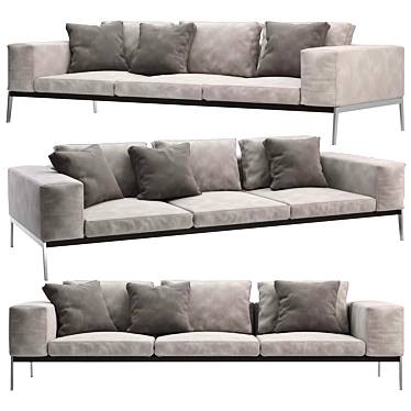 Lifesteel Flexform: Modern and Multipurpose Sofa 3D model image 1 