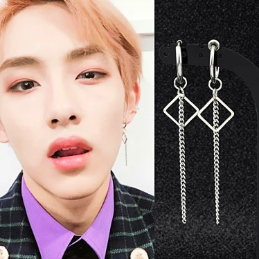 BTS Fun Earrings 3D model image 1 