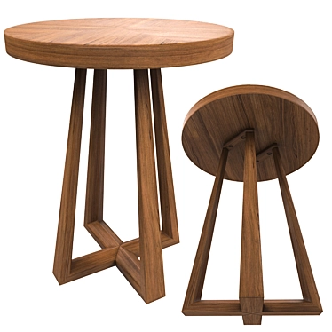 Elegant Belgrave Side Table: Stylish & Functional 3D model image 1 