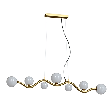 Elegant Uva Pendant Lamp 3D model image 1 