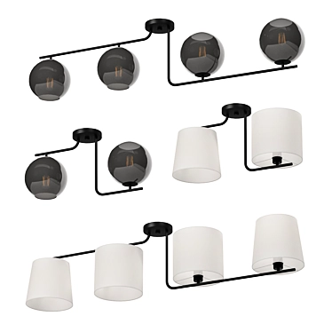 EGLO MAROJALES 4-Piece Lighting Set 3D model image 1 